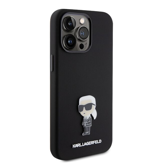 Husa premium pentru  iPhone 15 Pro Max Karl Lagerfeld superior quality - Negru electric