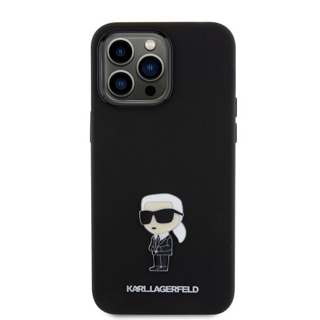 Husa premium pentru  iPhone 15 Pro Max Karl Lagerfeld superior quality - Negru electric