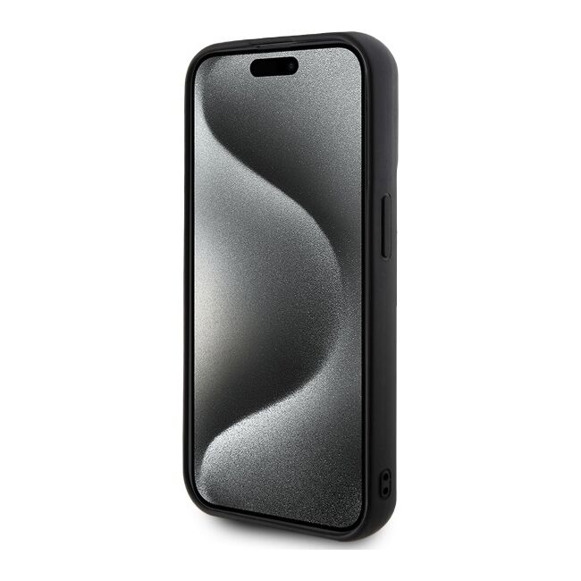Husa premium pentru  iPhone 15 Pro Max Karl Lagerfeld superior quality - Negru inchis