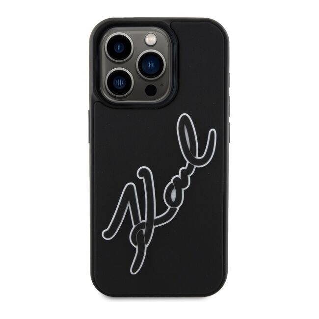 Husa premium pentru  iPhone 15 Pro Max Karl Lagerfeld superior quality - Negru inchis