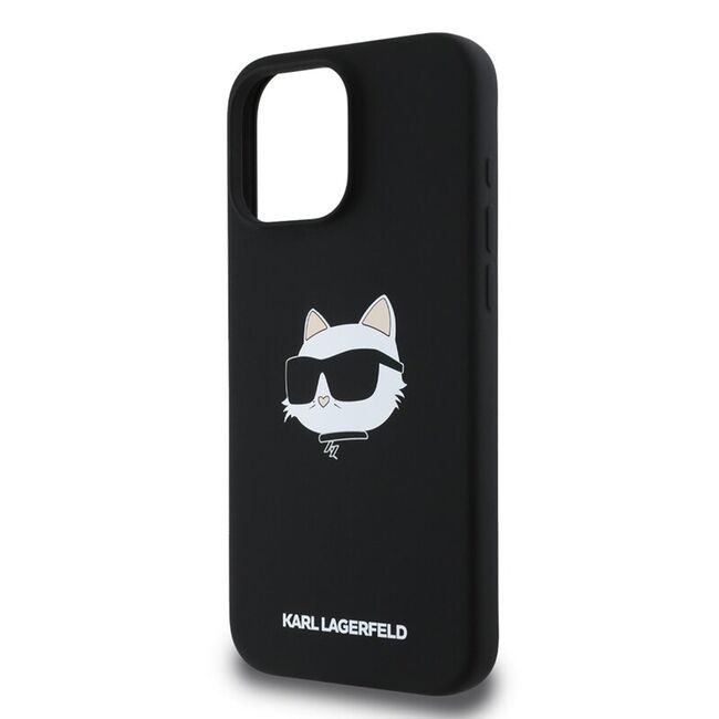 Husa premium pentru  iPhone 16 Pro Karl Lagerfeld compatibila Magsafe - Negru Denim