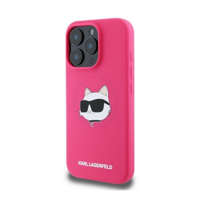 Husa premium pentru  iPhone 16 Pro Max Karl Lagerfeld superior quality - Fucsia