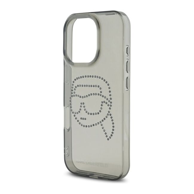 Husa premium pentru  iPhone 16 Pro Max Karl Lagerfeld superior quality - Gri