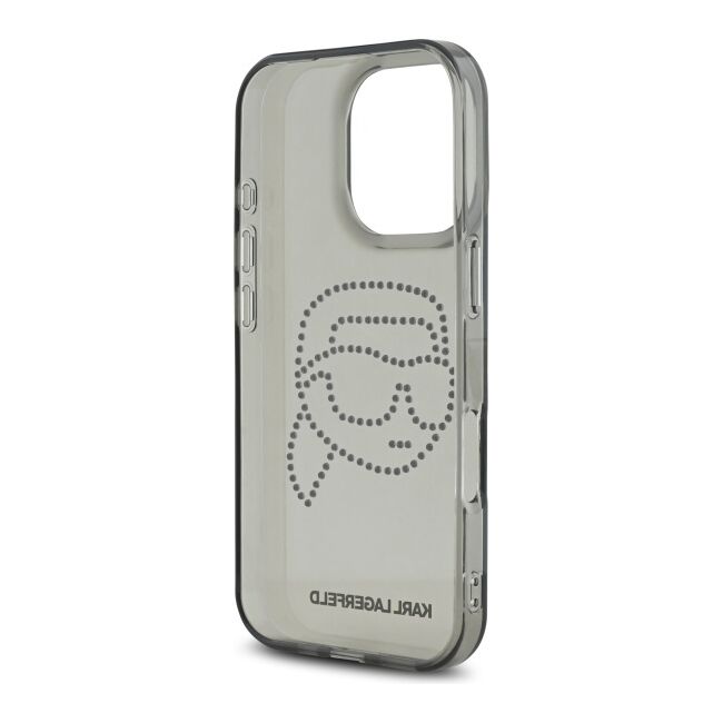 Husa premium pentru  iPhone 16 Pro Max Karl Lagerfeld superior quality - Gri