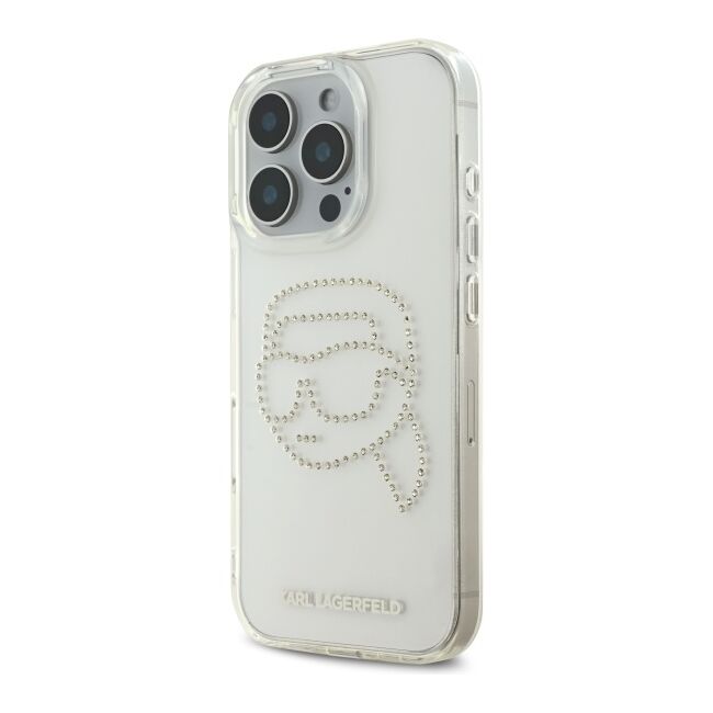 Husa premium pentru  iPhone 16 Pro Max Karl Lagerfeld superior quality - Ice
