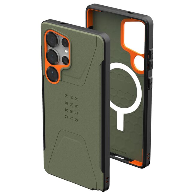 Husa Samsung Galaxy S25 Ultra UAG Civilian Pro MagSafe, Olive Drab