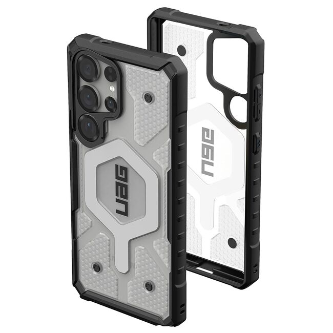 Husa Samsung Galaxy S25 Ultra UAG Pathfinder Clear MagSafe, Ice Silver