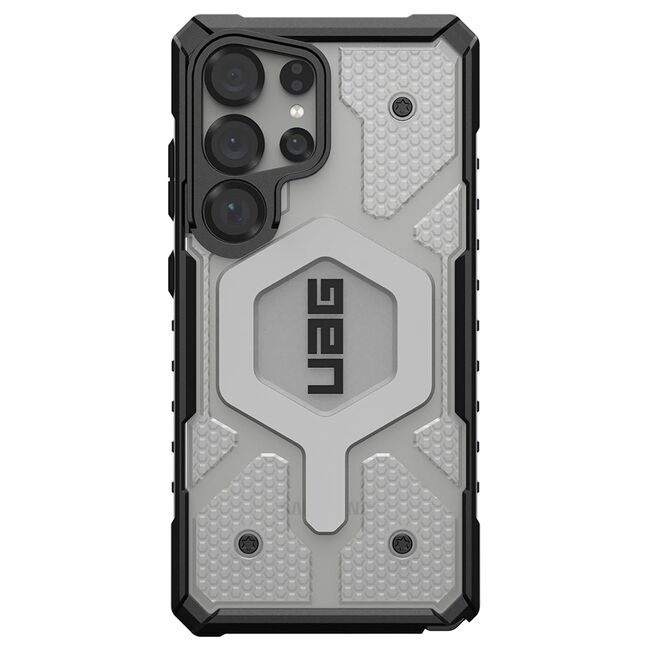 Husa Samsung Galaxy S25 Ultra UAG Pathfinder Clear MagSafe, Ice Silver