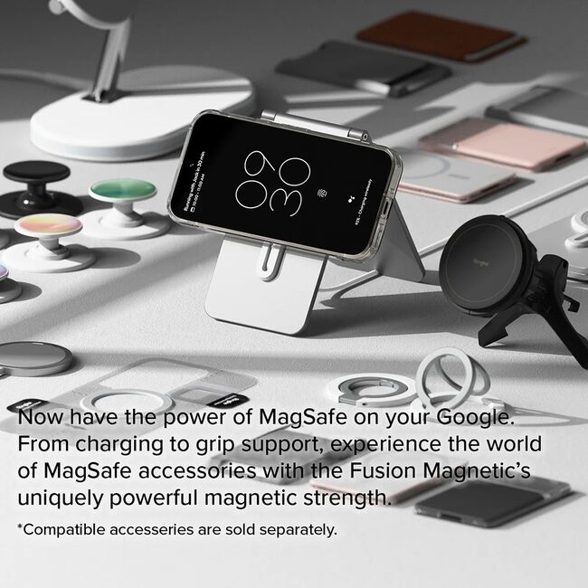 Husa pentru  Google Pixel 9 / 9 Pro Ringke Fusion compatibila MagSafe - Transparent