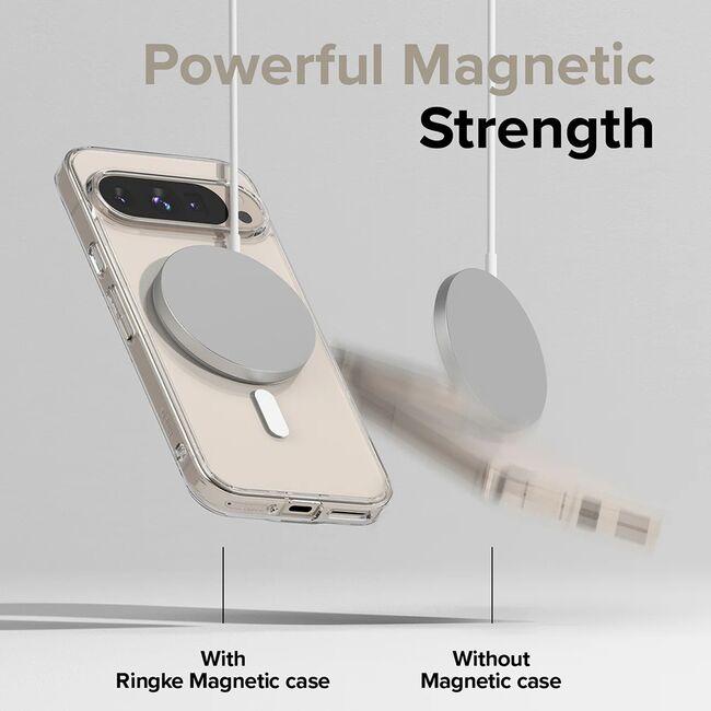 Husa pentru  Google Pixel 9 Pro XL Ringke Fusion compatibila Magsafe - Transparent