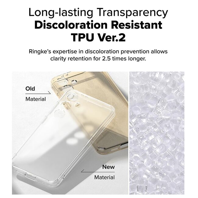 Husa pentru  Samsung Galaxy S24 FE Ringke Fusion - Transparent mat