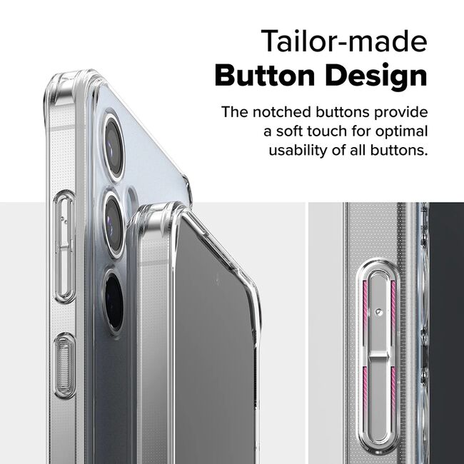 Husa pentru  Samsung Galaxy S24 FE Ringke Fusion - Transparent mat