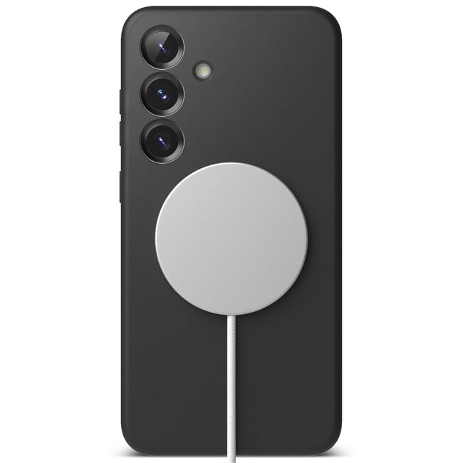 Husa pentru  Samsung Galaxy S25 Ringke - Silicone Magnetic MagSafe - Negru