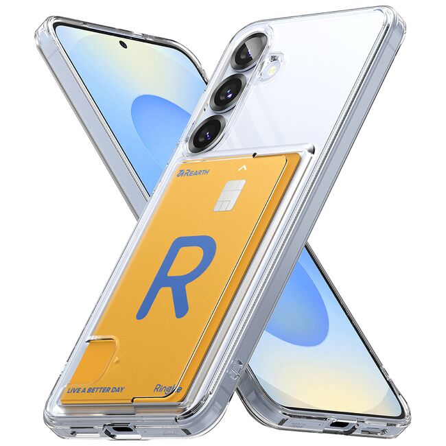 Husa pentru  Samsung Galaxy S25 Ringke Fusion pocket card - Clear