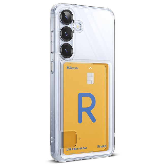 Husa pentru  Samsung Galaxy S25 Ringke Fusion pocket card - Clear