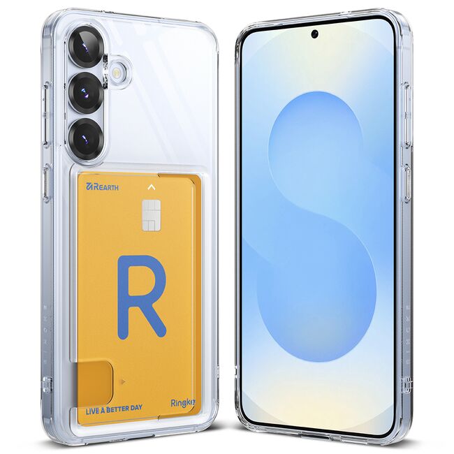 Husa pentru  Samsung Galaxy S25 Ringke Fusion pocket card - Clear
