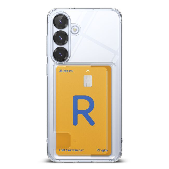 Husa pentru  Samsung Galaxy S25 Ringke Fusion pocket card - Clear
