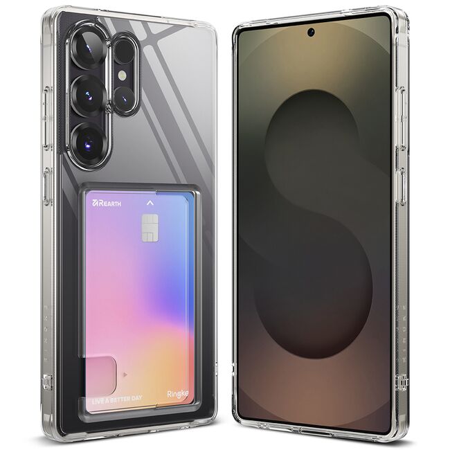 Husa pentru  Samsung Galaxy S25 Ultra Ringke Fusion card pocket - Clear