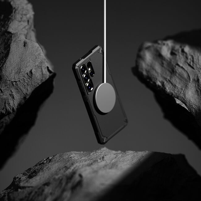 Husa pentru  Samsung Galaxy S25 Ultra Ringke Rugged Gear compatibila Magsafe compatibila MagSafe - Negru
