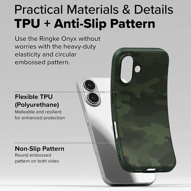 Husa pentru  iPhone 16 Plus Ringke Onyx - Verde inchis