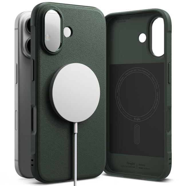 Husa pentru  iPhone 16 Plus Ringke Onyx compatibila MagSafe - Verde