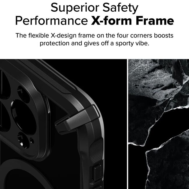 Husa pentru  iPhone 16 Pro Max Ringke Fusion X compatibila MagSafe - Transparent