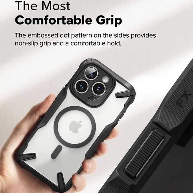 Husa pentru  iPhone 16 Pro Max Ringke Fusion X compatibila MagSafe - Transparent