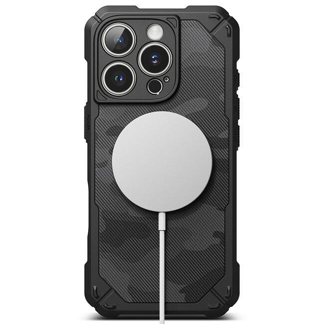 Husa pentru  iPhone 16 Pro Max Ringke Rugged Gear compatibila MagSafe - Negru darth vader