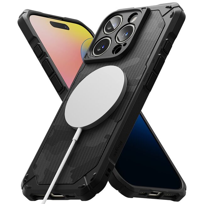 Husa pentru  iPhone 16 Pro Max Ringke Rugged Gear compatibila MagSafe - Negru darth vader