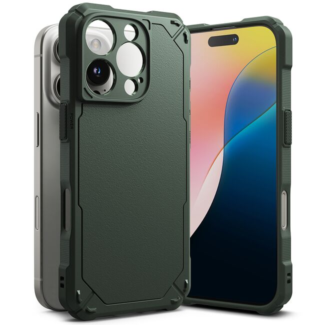 Husa pentru  iPhone 16 Pro Max Ringke Rugged Gear - Verde inchis