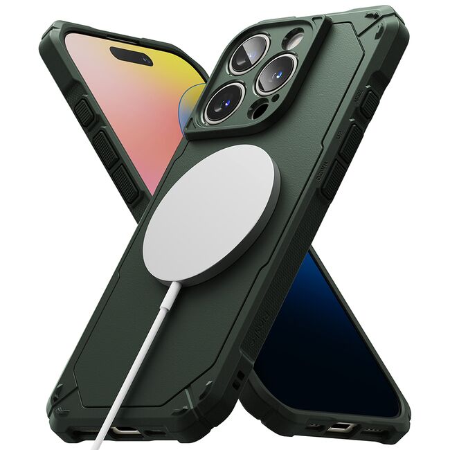 Husa pentru  iPhone 16 Pro Max Ringke Rugged Gear compatibila MagSafe - Verde