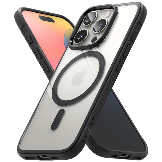 Husa pentru  iPhone 16 Pro Ringke Fusion compatibila MagSafe - Transparent neutru
