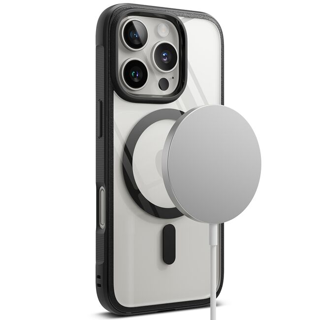 Husa pentru  iPhone 16 Pro Ringke Fusion compatibila MagSafe - Transparent neutru