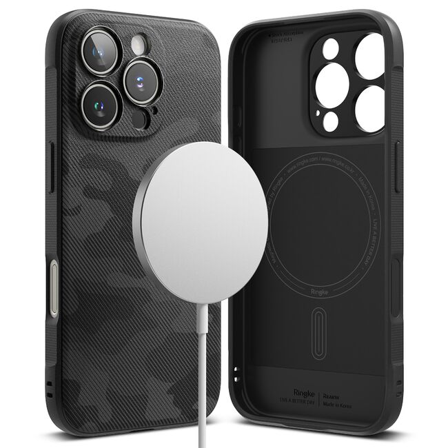 Husa pentru  iPhone 16 Pro Ringke Onyx compatibila MagSafe - Negru