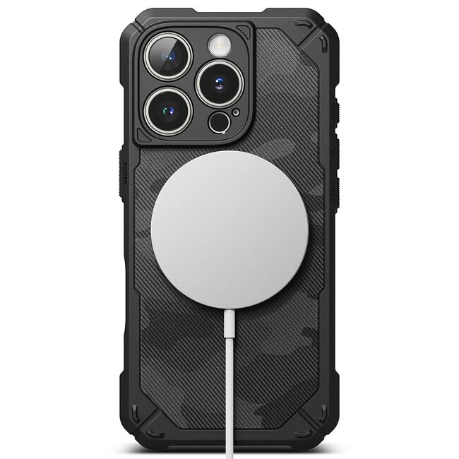 Husa pentru  iPhone 16 Pro Ringke Rugged Gear compatibila MagSafe - Negru darth vader