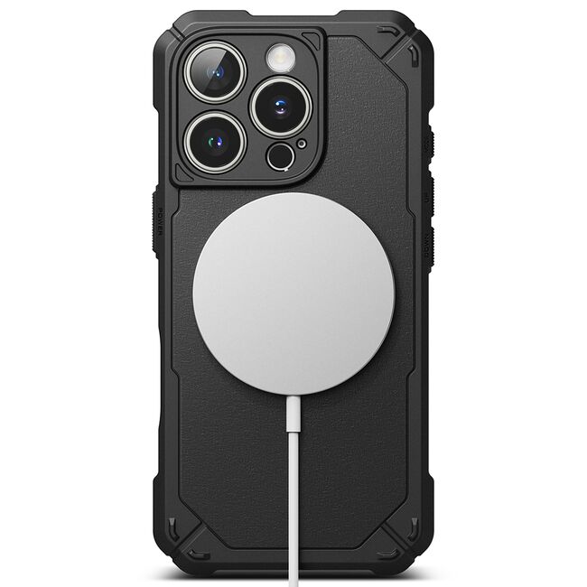 Husa pentru  iPhone 16 Pro Ringke Rugged Gear compatibila MagSafe - Negru