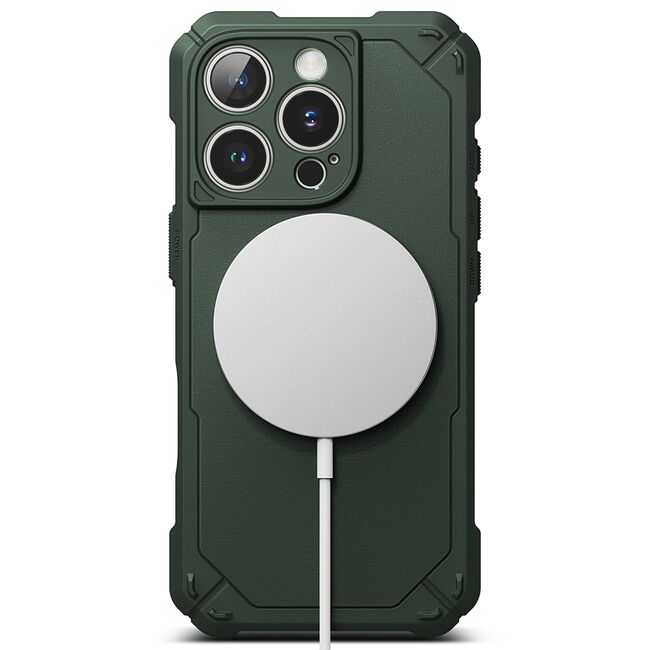 Husa pentru  iPhone 16 Pro Ringke Rugged Gear compatibila MagSafe - Verde