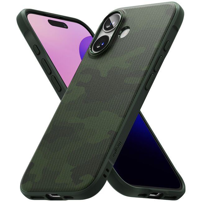 Husa pentru  iPhone 16 Ringke Onyx - Verde inchis