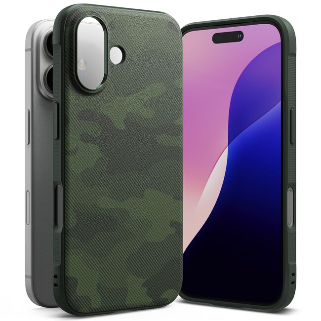 Husa pentru  iPhone 16 Ringke Onyx - Verde inchis