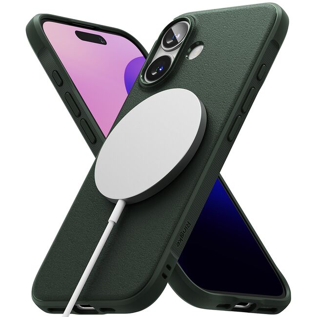 Husa pentru  iPhone 16 Ringke Onyx compatibila MagSafe - Verde