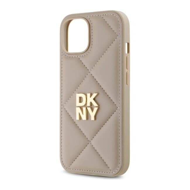 Husa premium pentru  iPhone 15 DKNY Pattern Energy - Bej