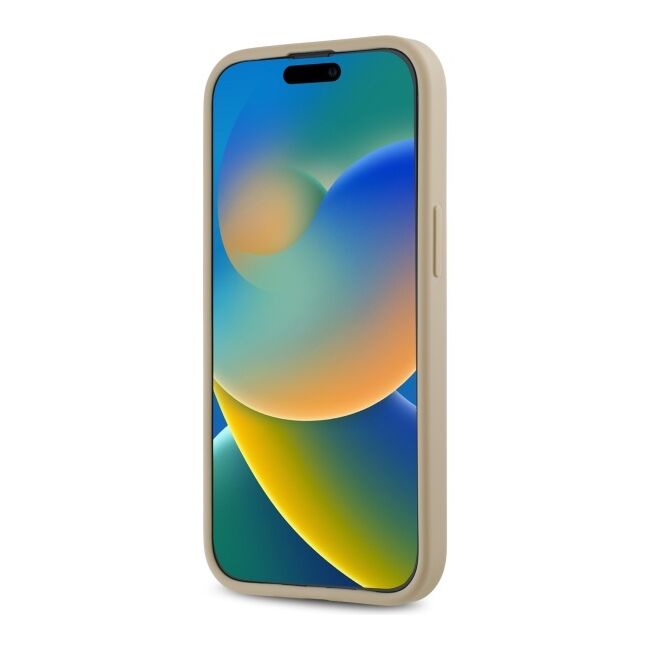 Husa premium pentru  iPhone 15 DKNY Pattern Energy - Bej