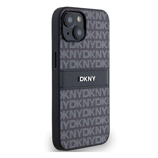 Husa premium pentru  iPhone 15 DKNY Pattern Energy - Gri inchis