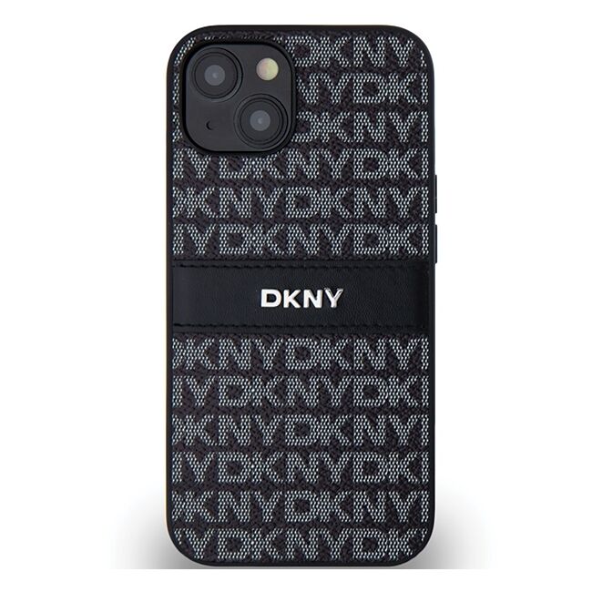 Husa premium pentru  iPhone 15 DKNY Pattern Energy - Gri inchis