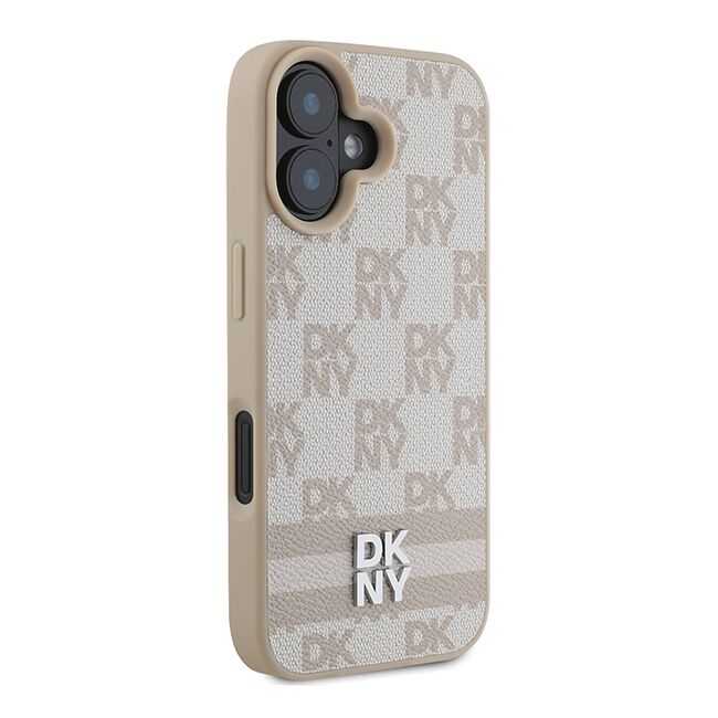 Husa premium pentru  iPhone 16 DKNY Pattern Energy - Bej
