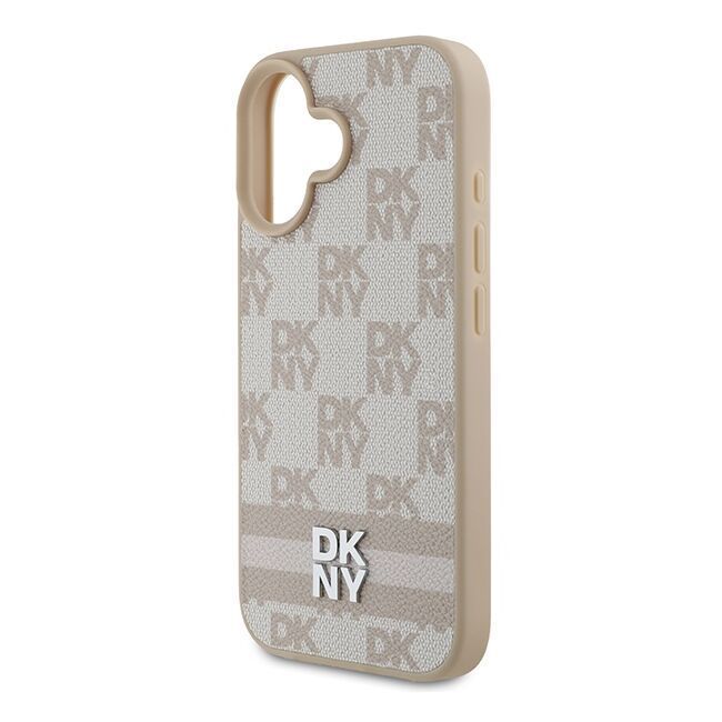 Husa premium pentru  iPhone 16 DKNY Pattern Energy - Bej
