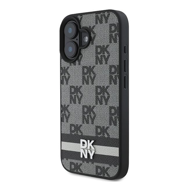 Husa premium pentru  iPhone 16 DKNY Pattern Energy - Gri inchis