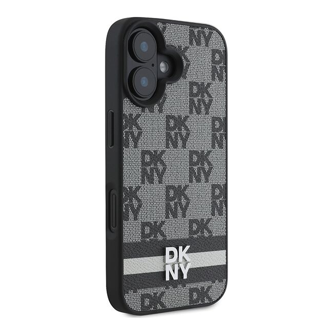 Husa premium pentru  iPhone 16 DKNY Pattern Energy - Gri inchis