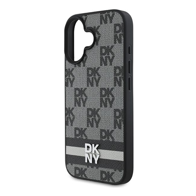 Husa premium pentru  iPhone 16 DKNY Pattern Energy - Gri inchis