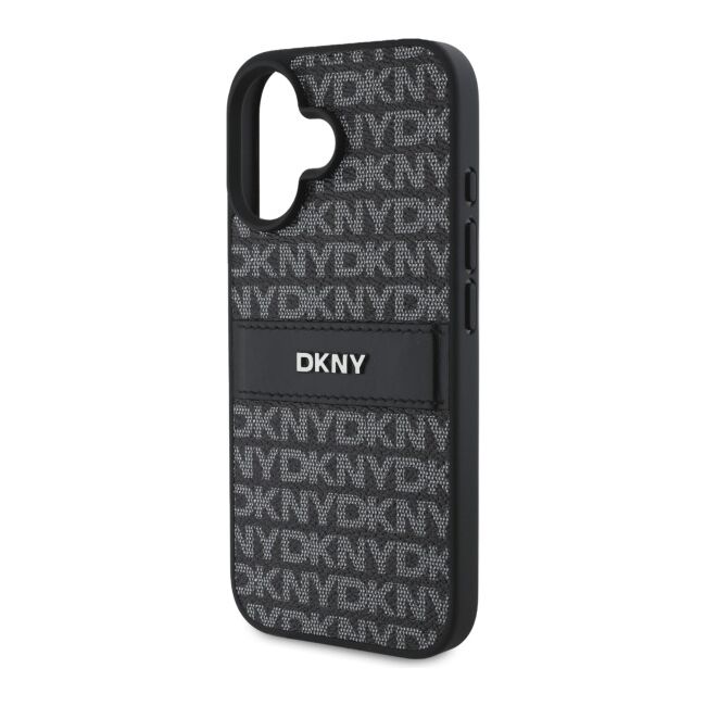 Husa premium pentru  iPhone 16 DKNY Pattern Energy - Gri